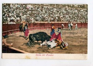 299884 SPAIN Matador TORERO bullfighter BULL Caida del Picador Vintage postcard