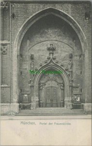 Germany Postcard - Munich / Munchen - Portal Der Frauenkirche  RS28491