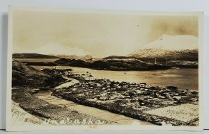 Rppc Unalaska Alaska Real Photo c1920 Birds Eye View Postcard O20