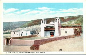 The Old Church at San Felipe New Mexico Postcard