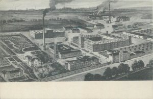 Hungary Gyor Győr industry Grab M. Fiai imitation leather factory rare postcard 