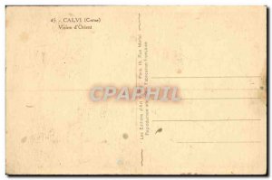 Postcard Old Calvi vision & # 39Orient