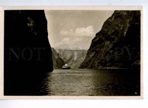 241206 NORWAY Naerobugten ship Vintage photo postcard