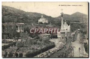 Old Postcard Barcelona Parque Guell