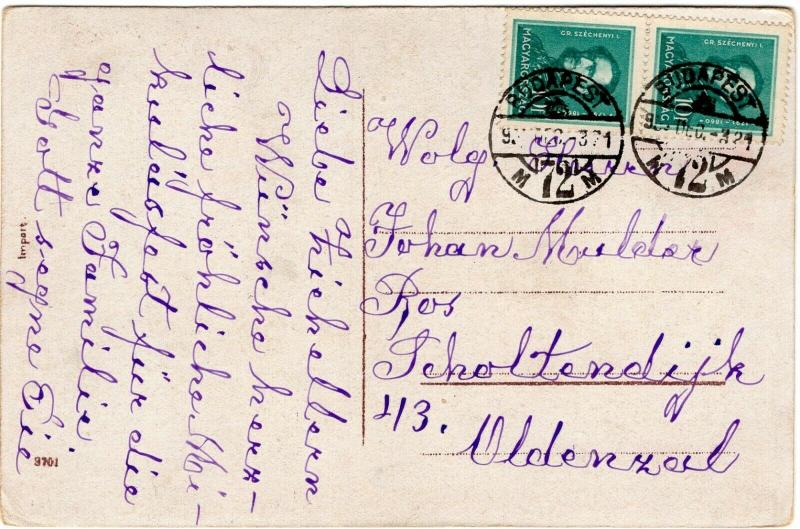 Happy New Year - Hungarian Postcard 01.47