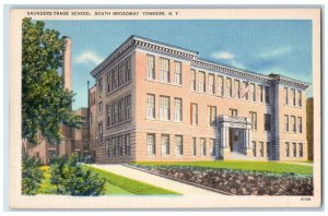 c1930's Saunders Trade School South Broadway Yonkers New York NY Postcard 