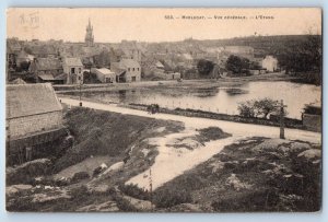 Finistère Brittany France Postcard Huelgoat The Pond and General View c1910