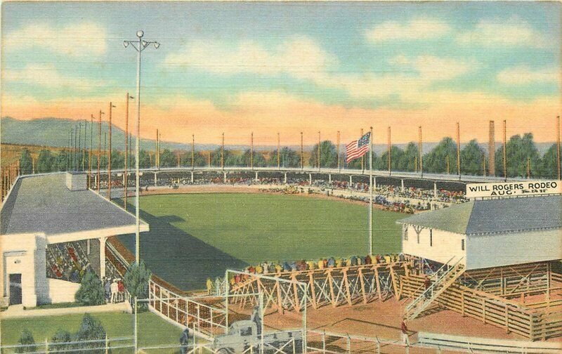 Broadmoor Pikes Peak Colorado Spencer Penrose Stadium 1940s Postcard Teich 6052