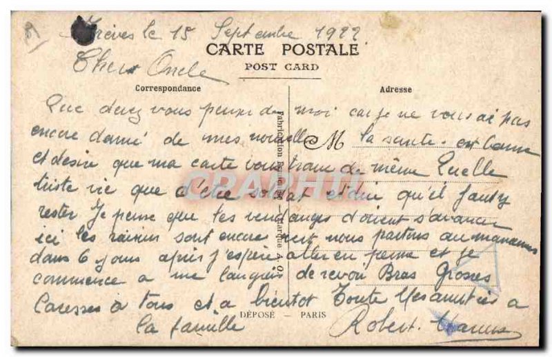 Old Postcard Fancy Toil?e