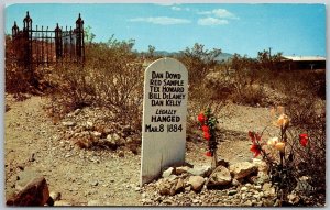 Tombstone Arizona 1960s Postcard Boothill Graveyard Dowd Samples Howard Delaney