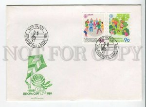 446046 Liechtenstein 1989 year FDC Europa CEPT children's games