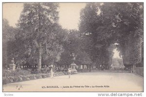 Jardin De l'Hotel De Ville, La Grande Allee, Bourges (Cher), France, 1900-1910s
