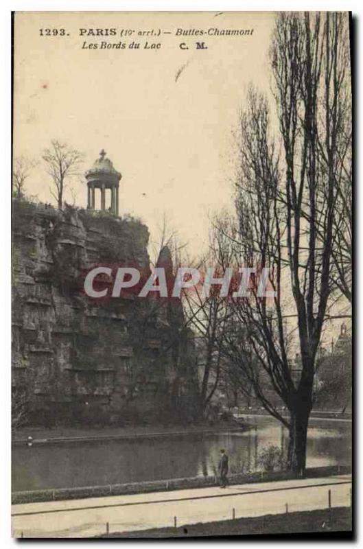 CPA Paris Buttes Chaumont Les Bords du Lac 