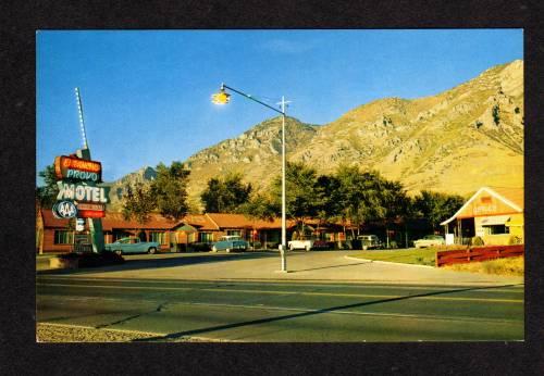 UT El Rancho Provo Motel UTAH POSTCARD POST CARD PC