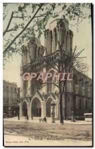 Old Postcard Notre Dame Nice