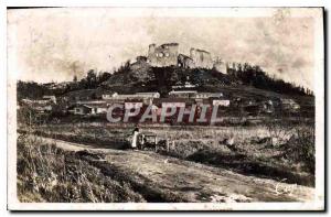 Old Postcard Coucy le Chateau Vue generale