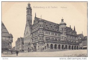 Rathaus, Rothenburg ob der Tauber, Bavaria, Germany, 1900-1910s