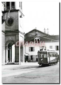 Postcard Modern Au Petit Saconnex shortly before the processing line 3 trolle...