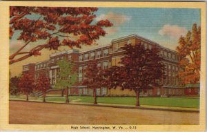 WV Huntington High School West Virginia Postcard Z29