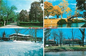 WI, Oshkosh, Wisconsin, Jesuit Retreat House, Multi-View, Artvue PC No 153882
