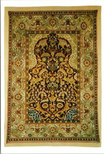 Prayer Rug Turkey Ottoman 16th Cty Osterreichisches Museum Kunst Vienna Postcard