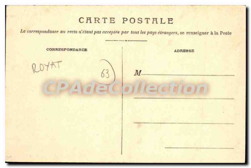 Old Postcard Royat Panoramic