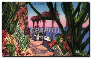 Old Postcard Monaco Exotic Gardens