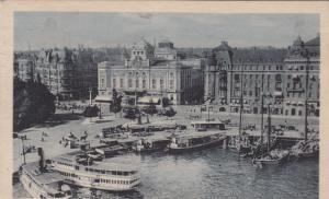 BG25476 stockholm nybroplan och kungl dramatiska teatern ship bateaux sweden