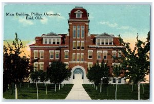 c1910s Main Building Exterior View Phillips University Enid Oklahoma OK Postcard