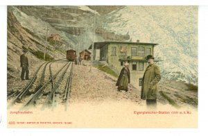 Switzerland - Jungfrau Railway Station. Eiger Glacier 