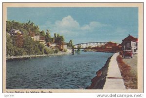 Riviere Malbaie, Bridge, Quebec, Canada, PU-1958