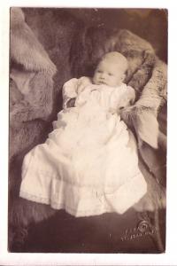 Real Photo, Baby on Chair, Photographer Farren St John, New Brunswick