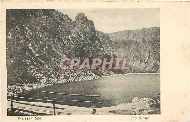 Postcard Old Weisser White Lake