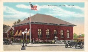 COLUMBIA, MO Missouri      POST OFFICE     Boone County    c1920's Postcard
