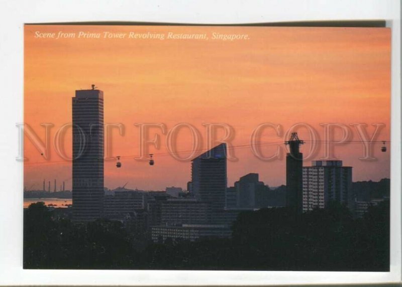 470886 Singapore cable car link advertising for Prima Tower restaurant Old