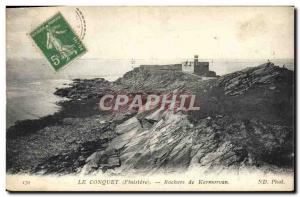 Old Postcard The Rocks Conquet Kermorvam