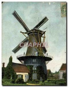 Postcard Old Wassenaar Molen Windlust