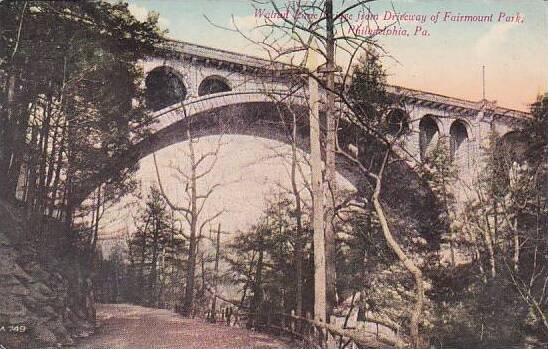 Pennsylvania Philadelphia Walnut Lane Bridge From Driveway Of Fairmount Park