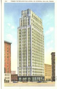 1938 Tower Petroleum Building DALLAS TX Linen