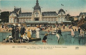 France Le Havre New Casino Bating Time La Plage  Postcard