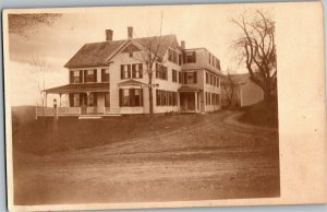 RPPC Hotel Chesterfield MA View from Road Vintage Postcard L28