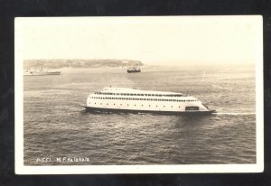 RPPC M.F. KALAKALA EXCURSION STEAMER BOAT SHIP PUGET SOUND REAL PHOTO POSTCARD