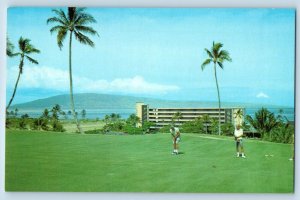 Maui Hawaii HI Postcard Kaanapali Beach Hotel Golf Course Village c1960 Vintage