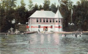 MI, Torch Lake, Michigan, YMCA Camp, Camp Building, Tents