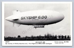 K2/ Bedfordshire England Postcard c1981 Skyship Blimp Zeppelin RAF 294