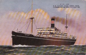 Postcard Ship NYK Line SS Katori Maru