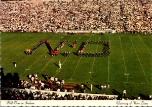 Indiana Notre Dame Half-Time In Stadium University Of Notre Dame 1971