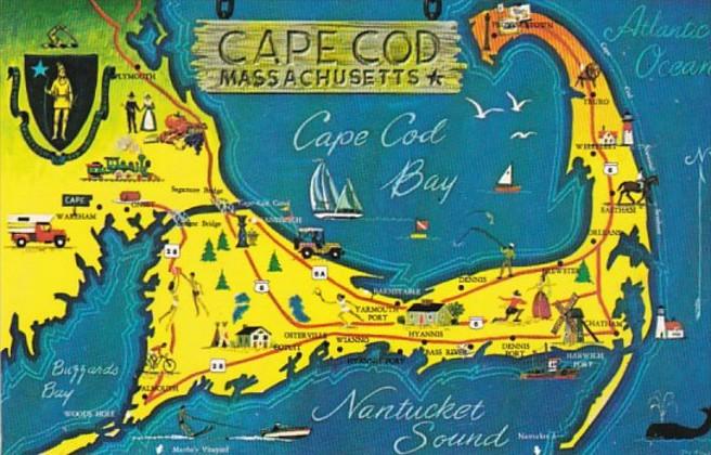Map Of Cape Cod Massachusetts