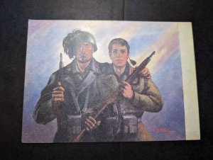 Mint Italy Military Soldier Postcard Young Fascist Volunteer Battalion