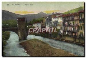 Postcard Old Sospel The Old Bridge